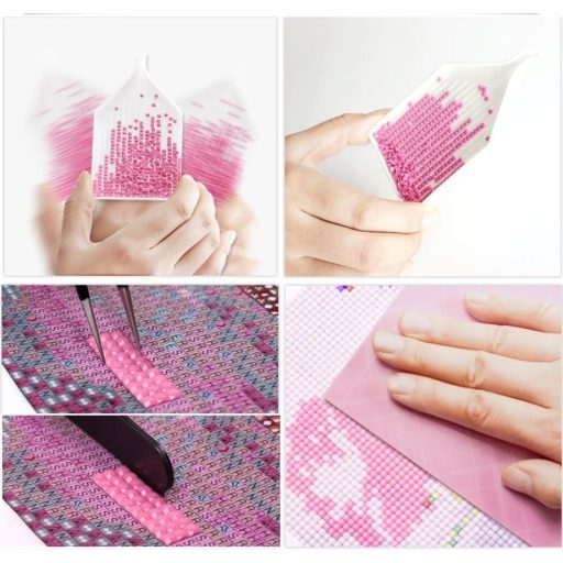 Cica kalapban - Gyémánt képkirakó 50*50 cm