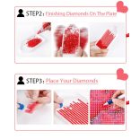 Cica virággal - Marie - Gyémánt képkirakó 40*50 cm