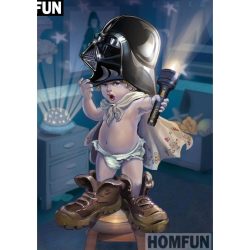   Paródia - kicsike Darth Vader - Gyémánt képkirakó 40*60 cm