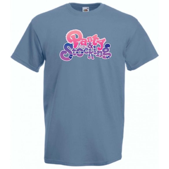 Anime, Panty and Stocking férfi rövid ujjú póló