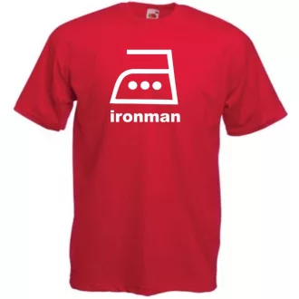 Vasalós iron man férfi rövid ujjú póló