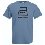 Vasalós iron man férfi rövid ujjú póló