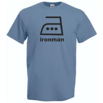Vasalós iron man férfi rövid ujjú póló