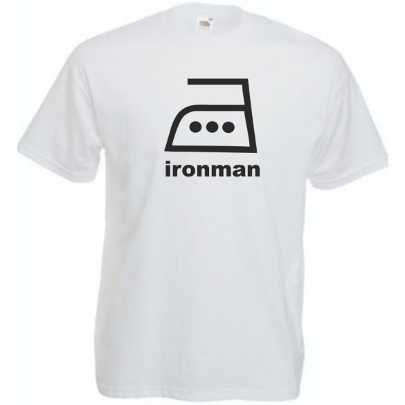 Vasalós iron man férfi rövid ujjú póló