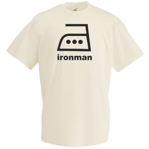 Vasalós iron man férfi rövid ujjú póló