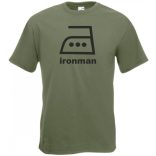 Vasalós iron man férfi rövid ujjú póló