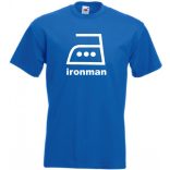 Vasalós iron man férfi rövid ujjú póló