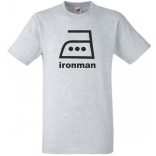 Vasalós iron man férfi rövid ujjú póló