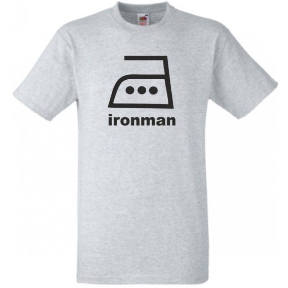 Vasalós iron man férfi rövid ujjú póló