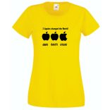 Three apples - ADAM'S, ISAAC'S, STEVE'S női rövid ujjú póló