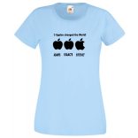 Three apples - ADAM'S, ISAAC'S, STEVE'S női rövid ujjú póló