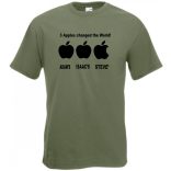 Three apples - ADAM'S, ISAAC'S, STEVE'S férfi rövid ujjú póló