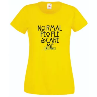   Normal people scare me - American Horror Story - feliratos női rövid ujjú póló
