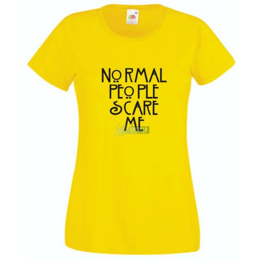 Normal people scare me - American Horror Story - feliratos női rövid ujjú póló