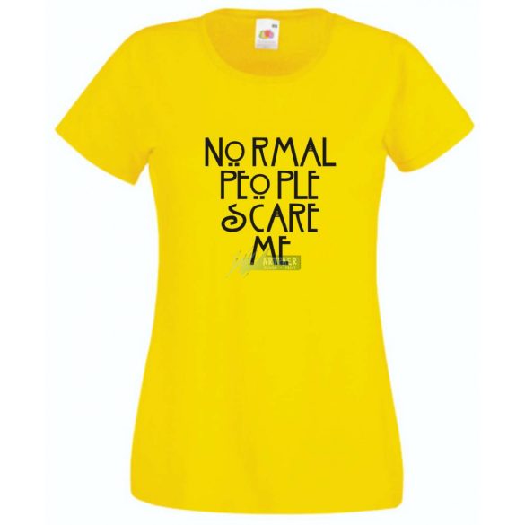 Normal people scare me - American Horror Story - feliratos női rövid ujjú póló