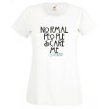 Normal people scare me - American Horror Story - feliratos női rövid ujjú póló