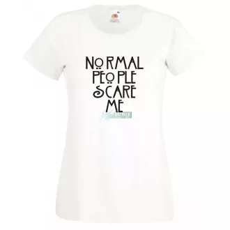   Normal people scare me - American Horror Story - feliratos női rövid ujjú póló