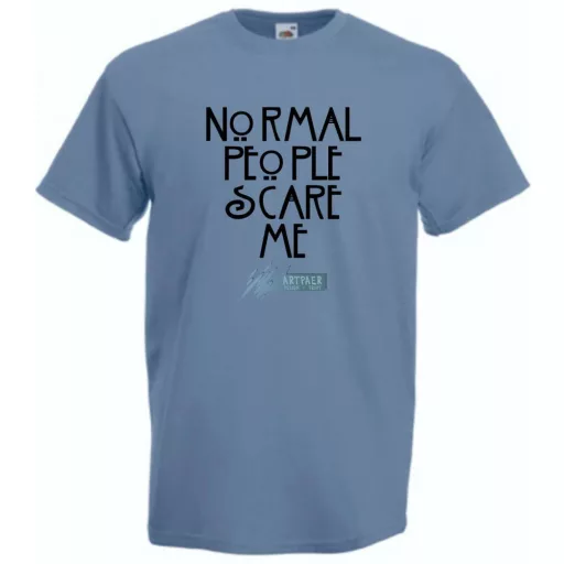 Normal people scare me - Amerikai Históriák kedvelőinek férfi rövid ujjú póló
