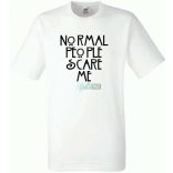 Normal people scare me - Amerikai Históriák kedvelőinek férfi rövid ujjú póló
