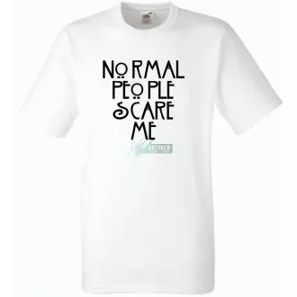   Normal people scare me - Amerikai Históriák kedvelőinek férfi rövid ujjú póló