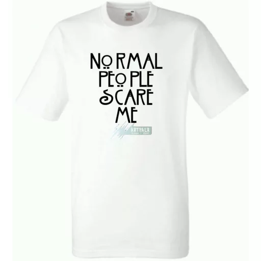 Normal people scare me - Amerikai Históriák kedvelőinek férfi rövid ujjú póló