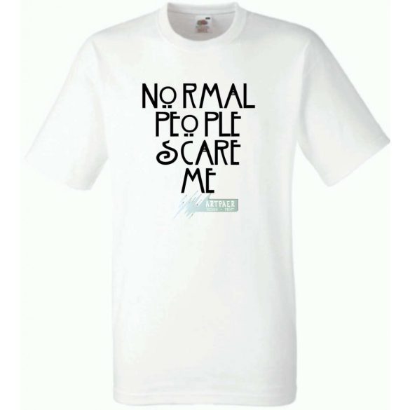 Normal people scare me - Amerikai Históriák kedvelőinek férfi rövid ujjú póló