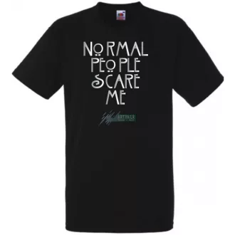   Normal people scare me - Amerikai Históriák kedvelőinek férfi rövid ujjú póló
