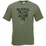 Normal people scare me - Amerikai Históriák kedvelőinek férfi rövid ujjú póló