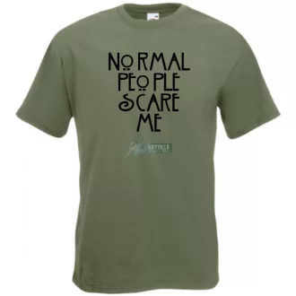   Normal people scare me - Amerikai Históriák kedvelőinek férfi rövid ujjú póló