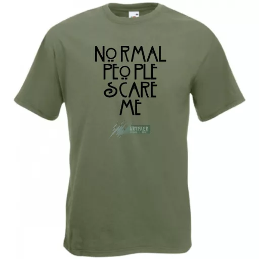 Normal people scare me - Amerikai Históriák kedvelőinek férfi rövid ujjú póló