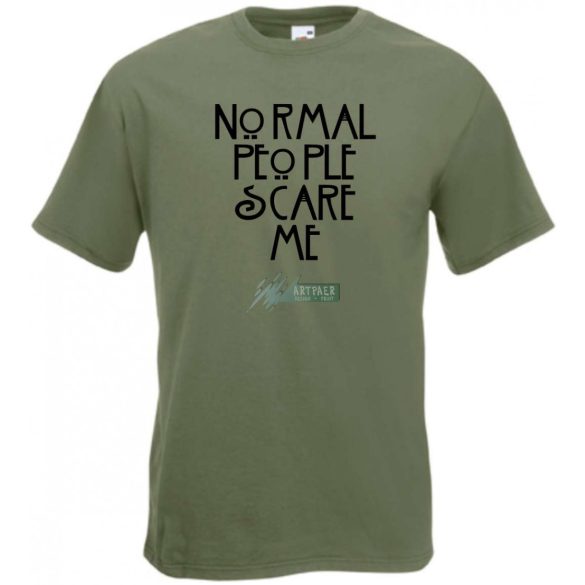 Normal people scare me - Amerikai Históriák kedvelőinek férfi rövid ujjú póló