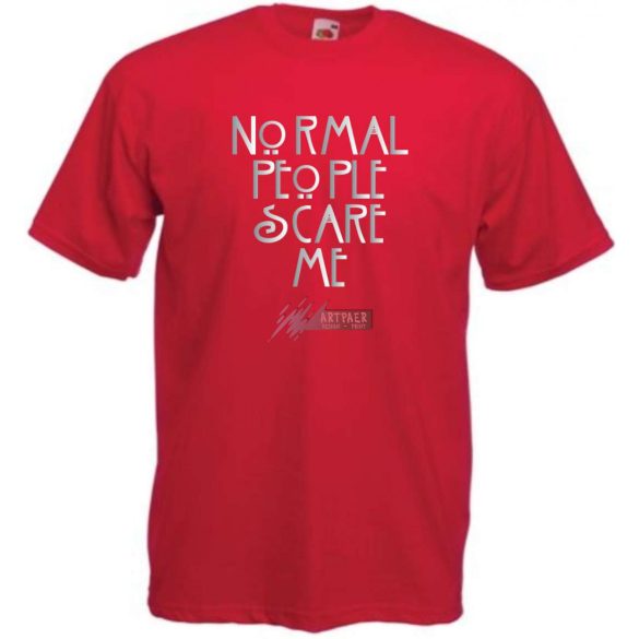 Normal people scare me - Amerikai Históriák kedvelőinek férfi rövid ujjú póló