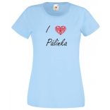 I love pálinka, szeretem a pálinkát női rövid ujjú póló