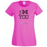 Morcos macska, Grumpy cat - szeretlek női rövid ujjú póló