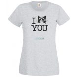 Morcos macska, Grumpy cat - szeretlek női rövid ujjú póló