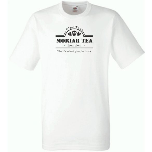 Vicces szójáték Moriar Tea, Moriarty - Sherlock kedvelőknek férfi rövid ujjú póló