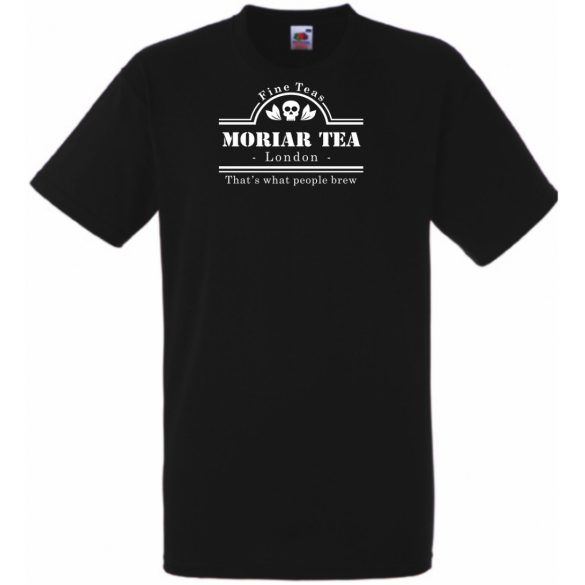 Vicces szójáték Moriar Tea, Moriarty - Sherlock kedvelőknek férfi rövid ujjú póló