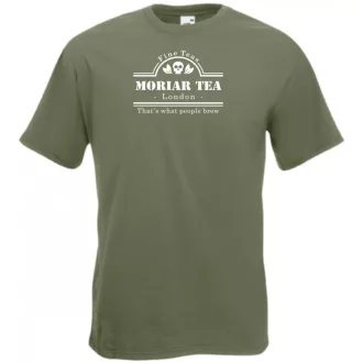   Vicces szójáték Moriar Tea, Moriarty - Sherlock kedvelőknek férfi rövid ujjú póló