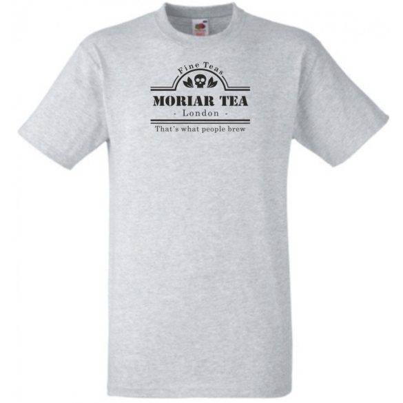Vicces szójáték Moriar Tea, Moriarty - Sherlock kedvelőknek férfi rövid ujjú póló