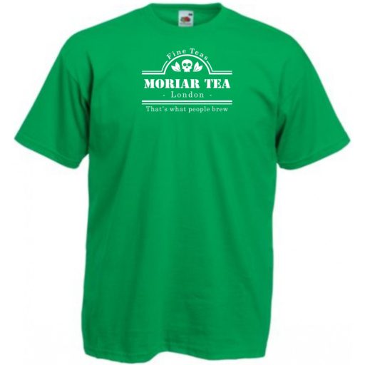 Vicces szójáték Moriar Tea, Moriarty - Sherlock kedvelőknek férfi rövid ujjú póló