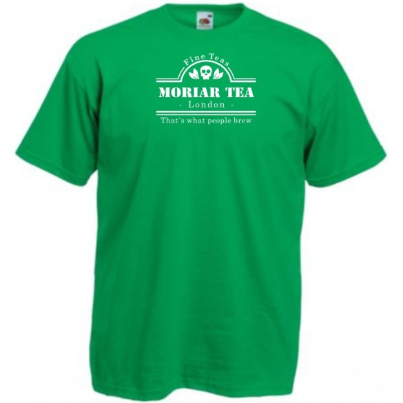 Vicces szójáték Moriar Tea, Moriarty - Sherlock kedvelőknek férfi rövid ujjú póló