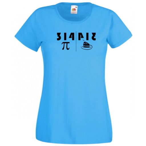 Szójáték - Pí - Pie - tükörkép női rövid ujjú póló