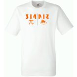 Vicces PIE (3,14) édesszájú matekosoknak - mintás férfi rövid ujjú póló