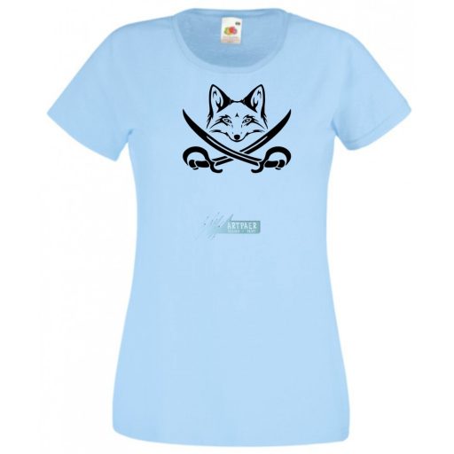 Róka kalóz, fox pirate női rövid ujjú póló