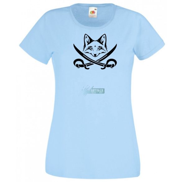 Róka kalóz, fox pirate női rövid ujjú póló