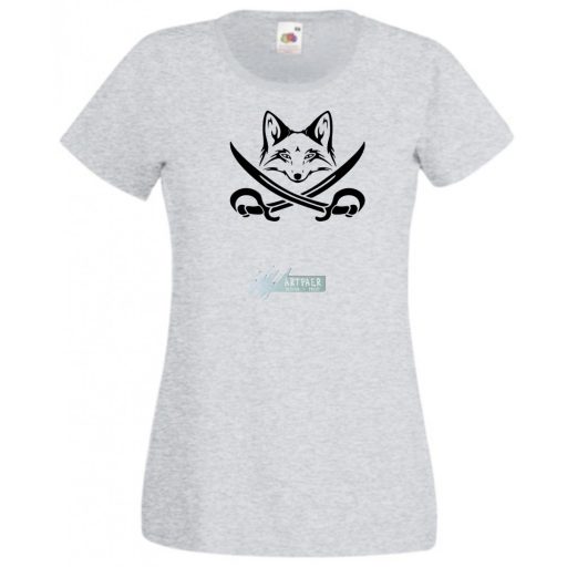 Róka kalóz, fox pirate női rövid ujjú póló