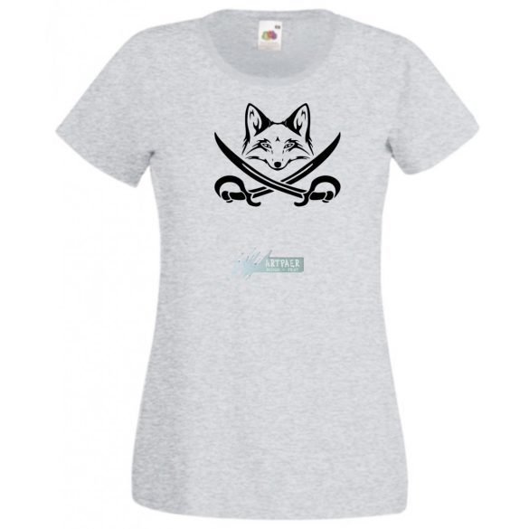 Róka kalóz, fox pirate női rövid ujjú póló