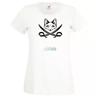 Róka kalóz, fox pirate női rövid ujjú póló