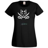 Róka kalóz, fox pirate női rövid ujjú póló