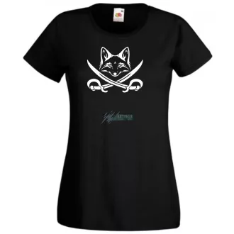 Róka kalóz, fox pirate női rövid ujjú póló